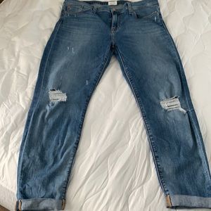Hudson crop super skinny jeans